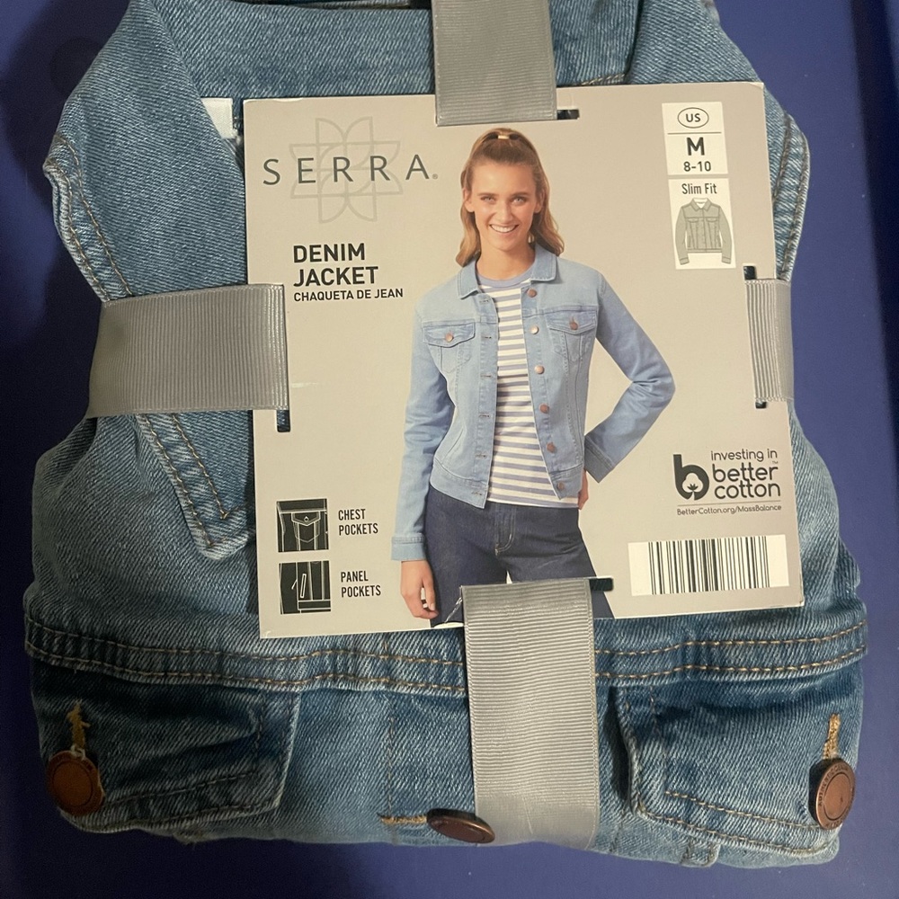 Serra Blue Classic Denim Jeans with Straight Leg and Mid-Rise